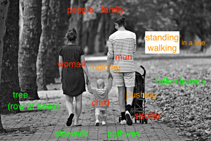 TOEIC 勉強法 800点｜3人家族が歩道を歩いている写真